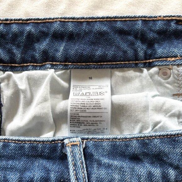 Old Navy Women’s O.G. Straight High-Rise Jeans Sz 16 Secret-Slim Pockets - Picture 7 of 9